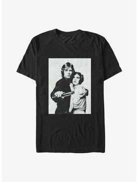 Star Wars Luke and Leia Portrait Big & Tall T-Shirt, , hi-res