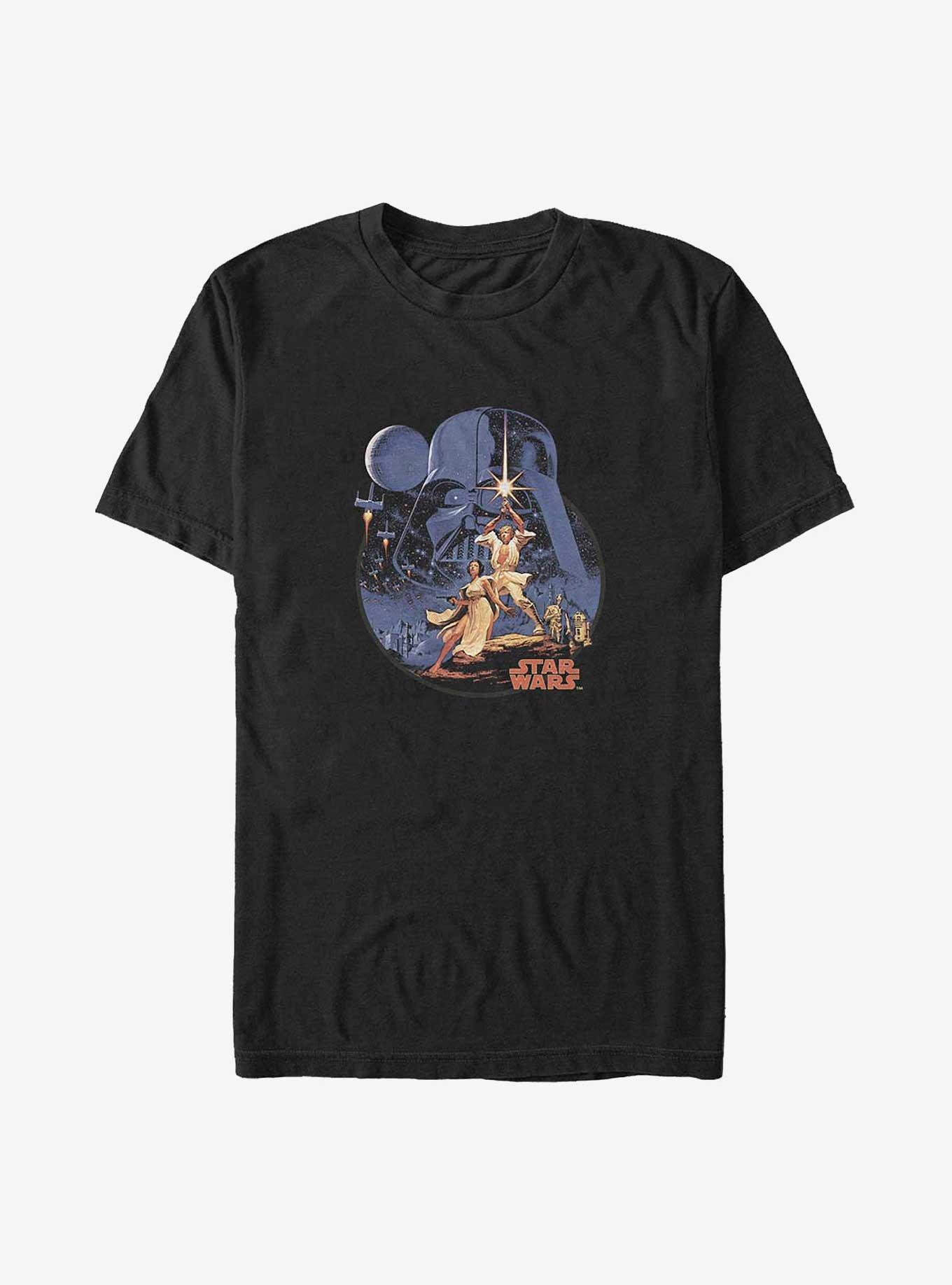 Star Wars Stellar Skywalkers Big & Tall T-Shirt, BLACK, hi-res