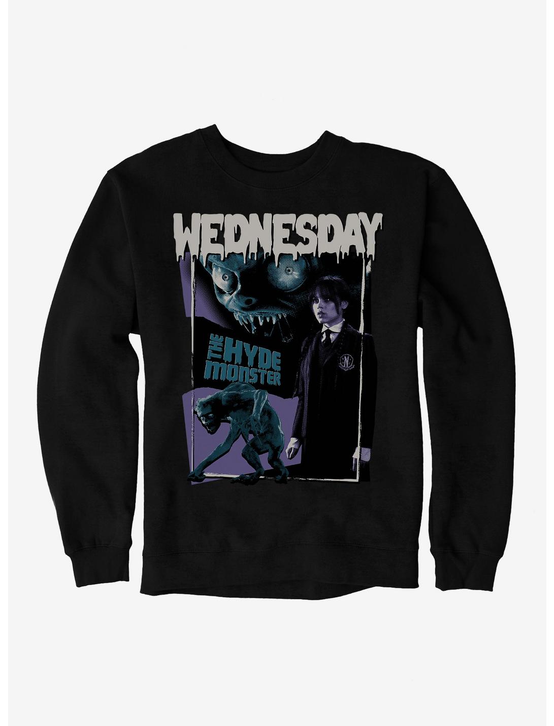 Wednesday The Hyde Sweatshirt, BLACK, hi-res