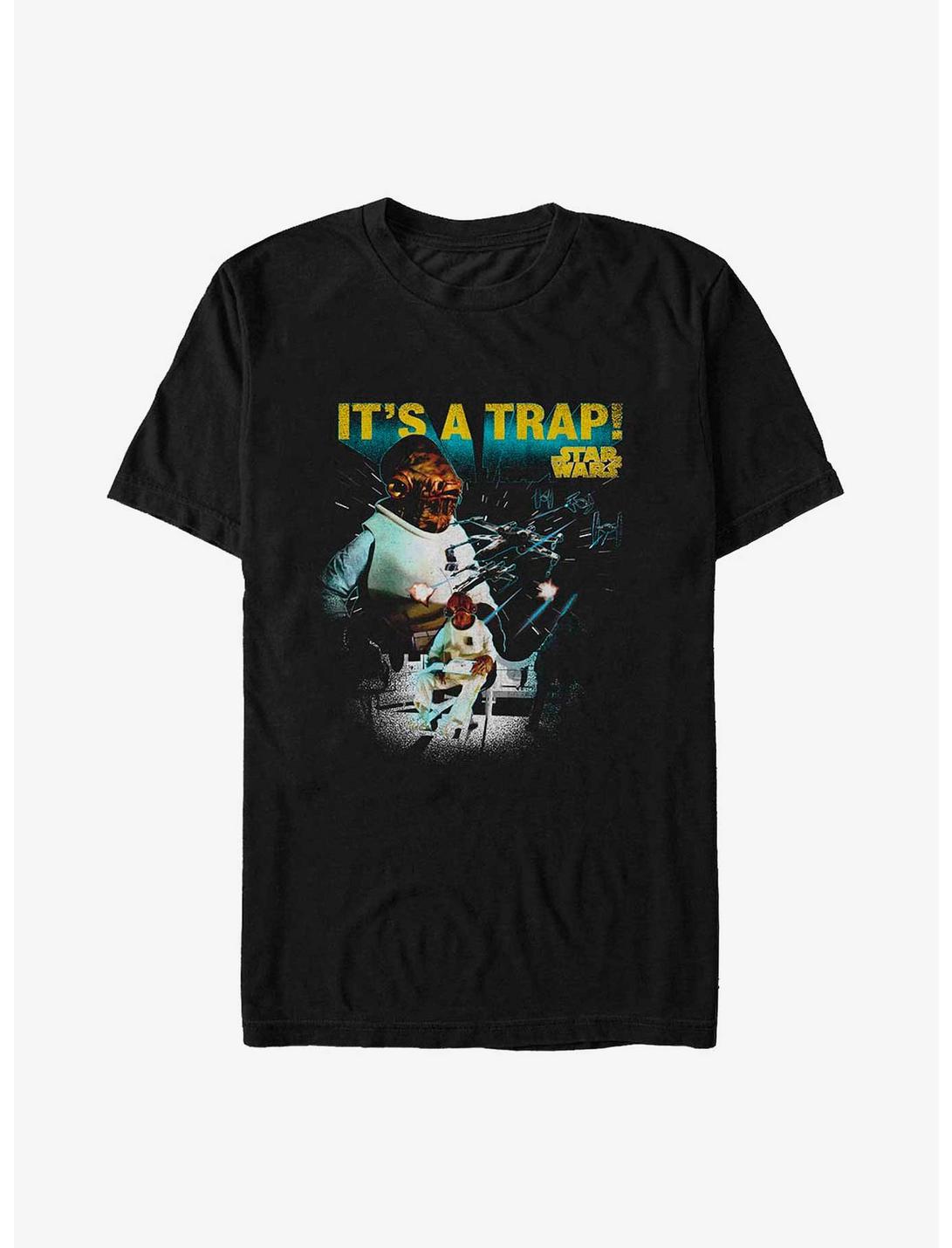 Star Wars Admiral Rapbars It's A Trap Big & Tall T-Shirt, BLACK, hi-res