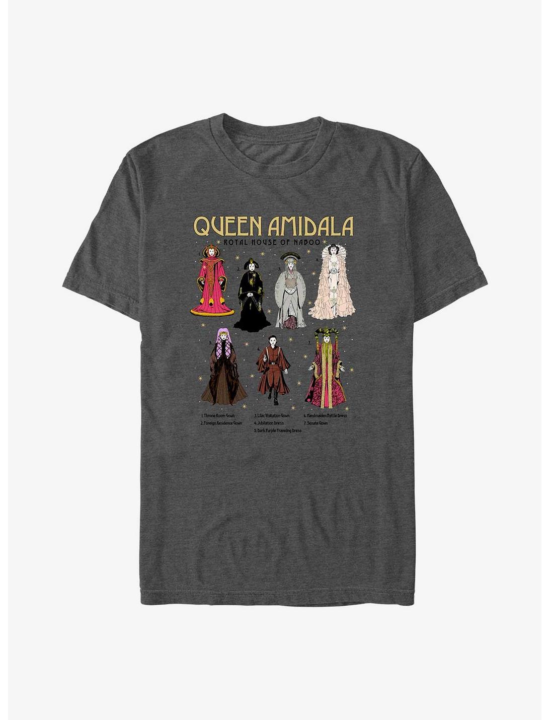 Star Wars Queen Amidala's Gowns Big & Tall T-Shirt, CHAR HTR, hi-res