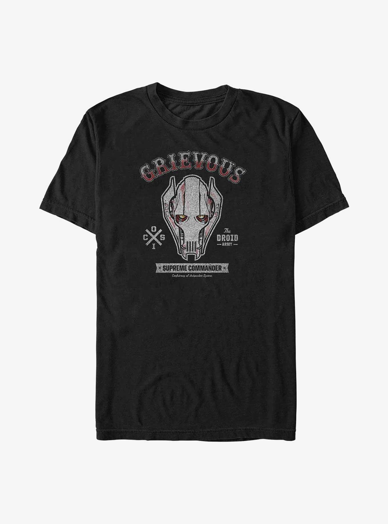 Star Wars Supreme Commander Grievous Big & Tall T-Shirt, BLACK, hi-res