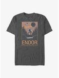 Star Wars Endor Park Service Poster Big & Tall T-Shirt, CHAR HTR, hi-res