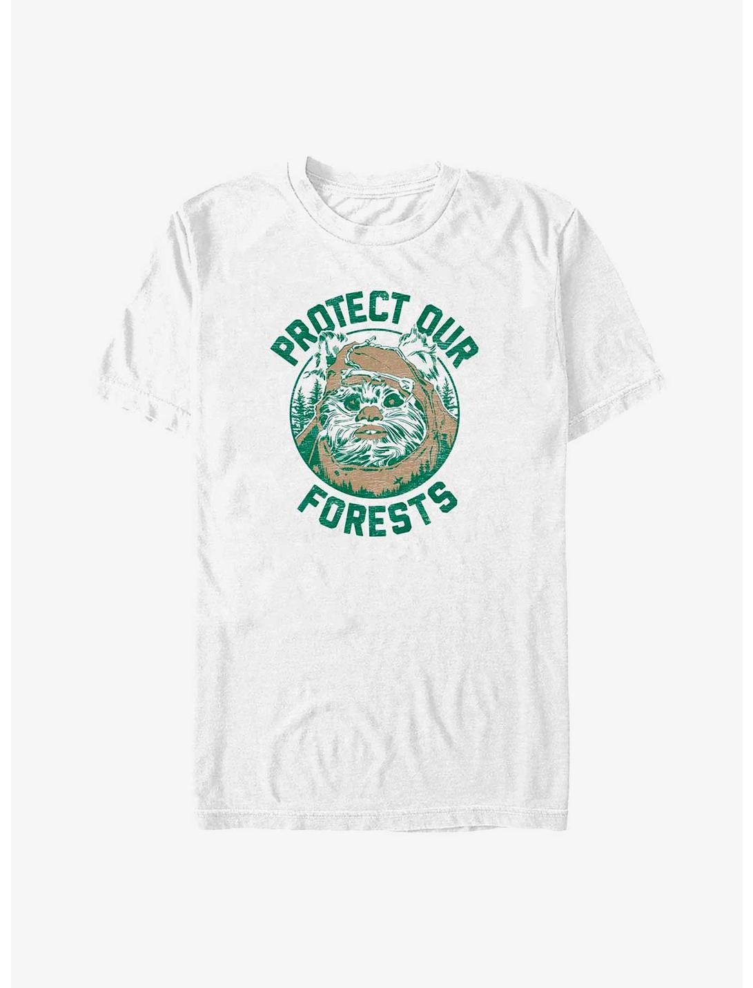 Star Wars Ewok Protect Our Forests Big & Tall T-Shirt, WHITE, hi-res