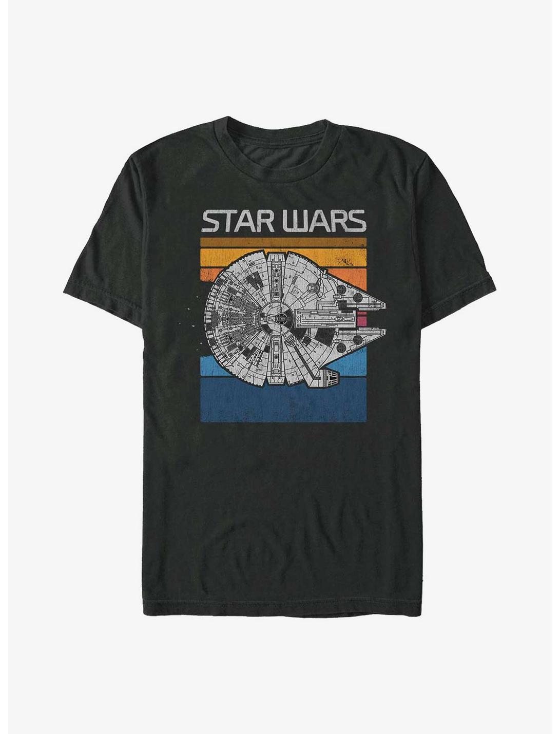 Star Wars Falcon Colors Big & Tall T-Shirt, BLACK, hi-res