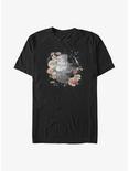 Star Wars Floral Death Star Big & Tall T-Shirt, BLACK, hi-res