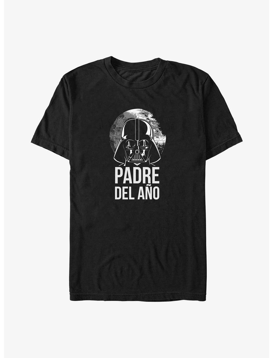 Star Wars Vader Padre Del Ano Father of the Year In Spanish Big & Tall T-Shirt, BLACK, hi-res