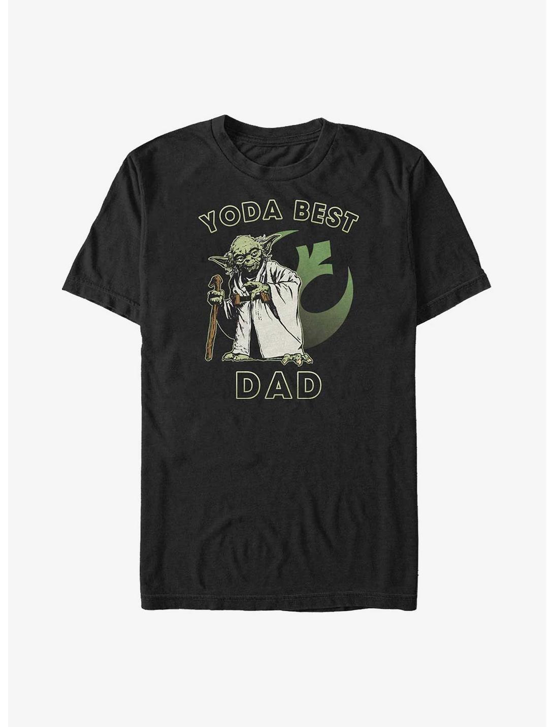 Star Wars Yoda Best Dad Big & Tall T-Shirt, BLACK, hi-res