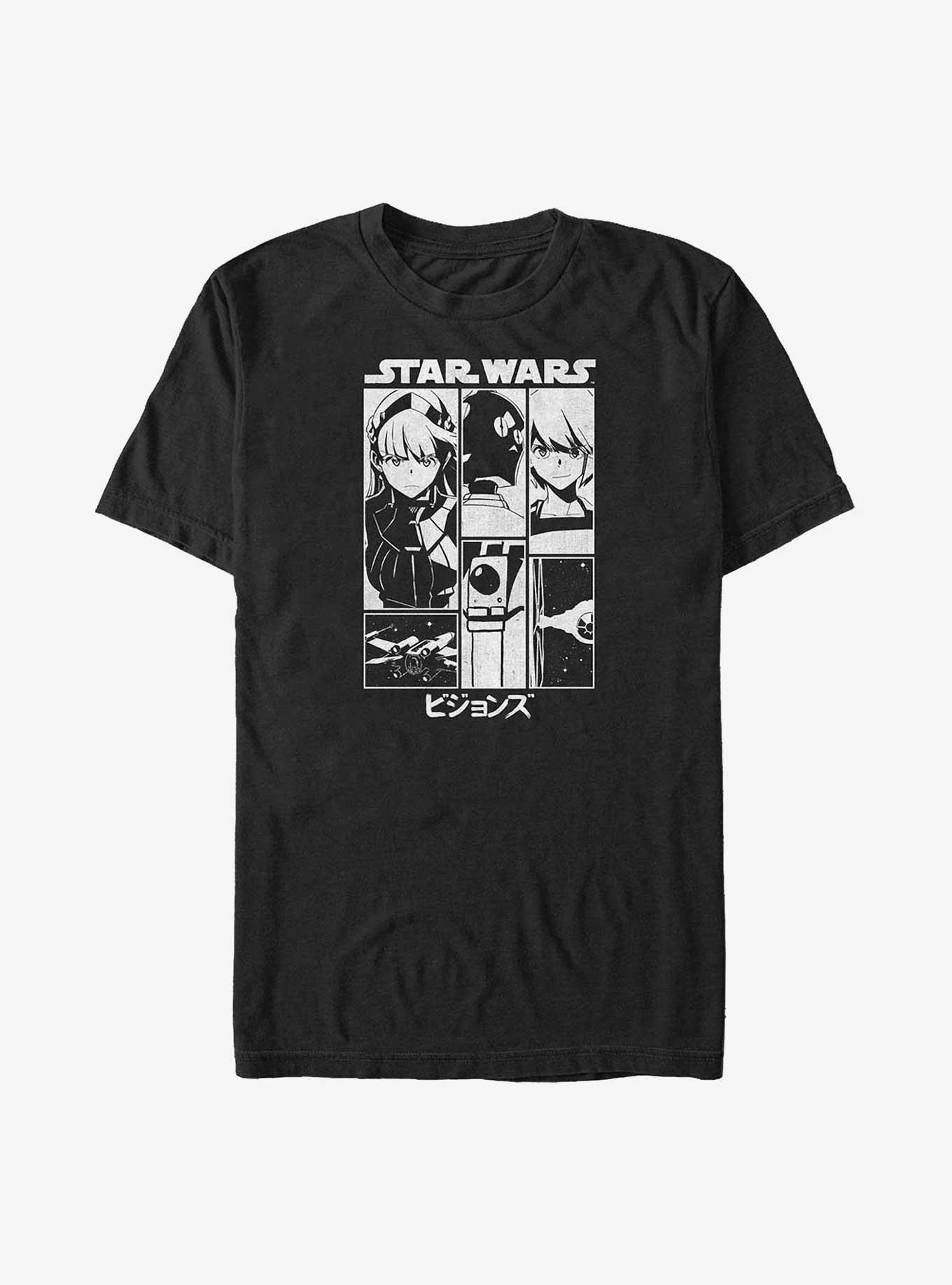 Star Wars: Visions The Twins Poster Big & Tall T-Shirt, BLACK, hi-res