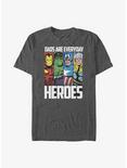 Marvel Avengers Everyday Hero Dad Big & Tall T-Shirt, CHAR HTR, hi-res