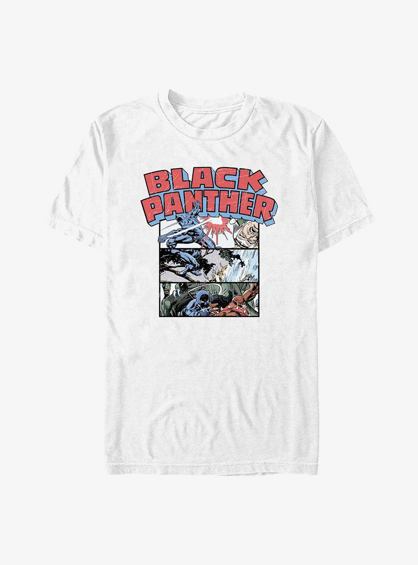 Marvel Black Panther Battle Sequence Panels Big & Tall T-Shirt, , hi-res
