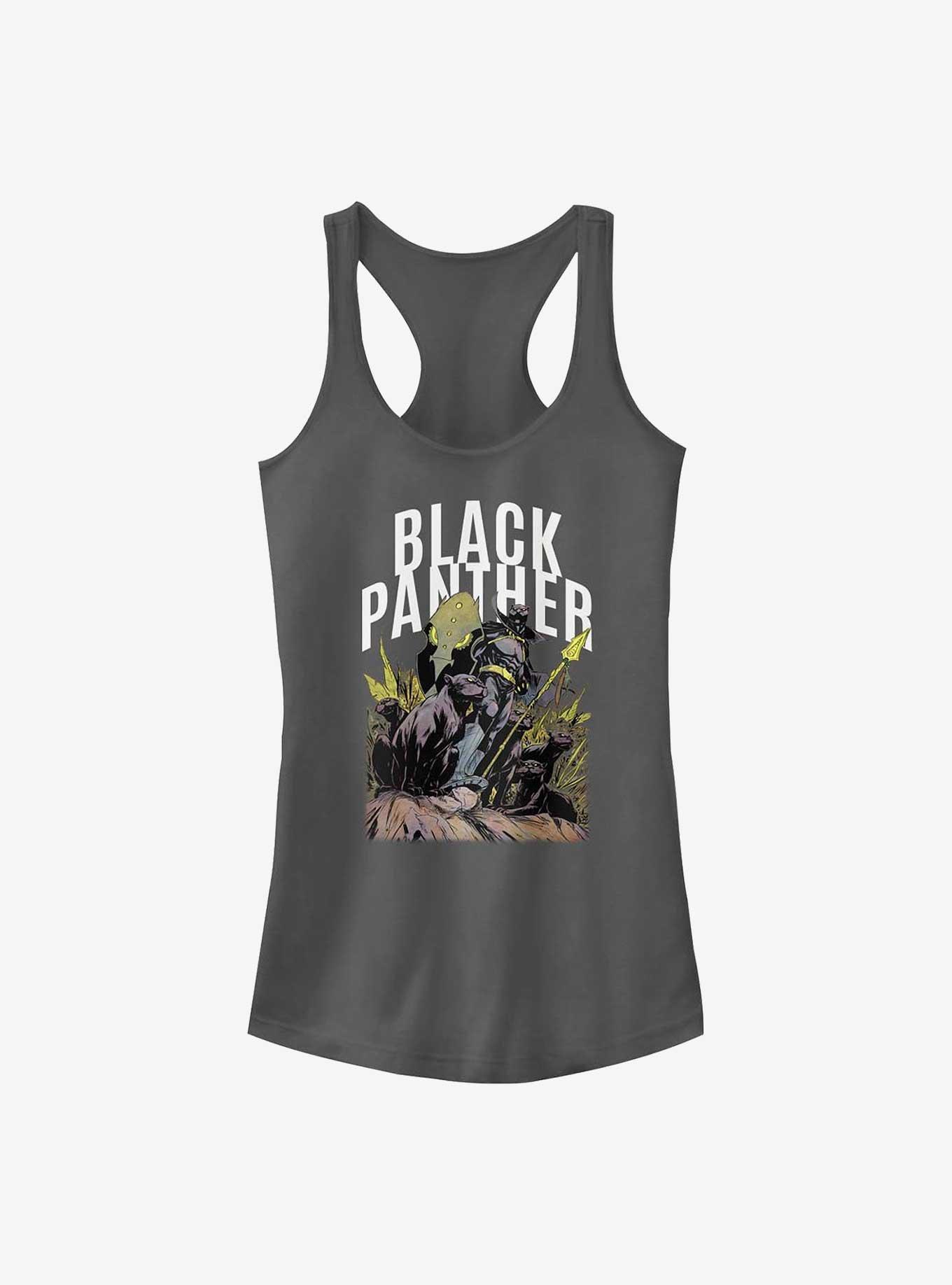 Marvel Black Panther King of the Panthers Big & Tall T-Shirt, CHAR HTR, hi-res