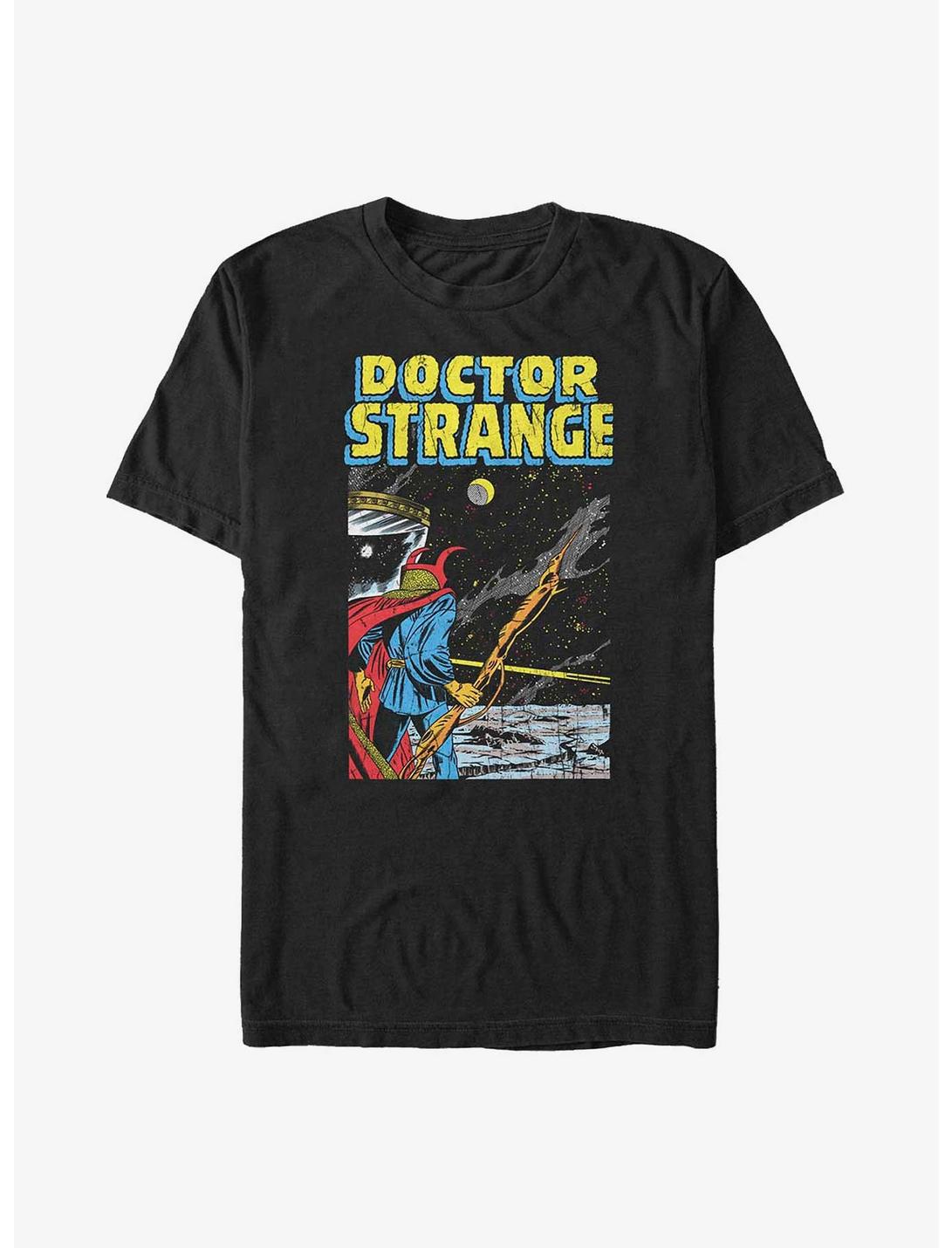 Marvel Doctor Strange in the Multiverse of Madness Into Space Poster Big & Tall T-Shirt, BLACK, hi-res