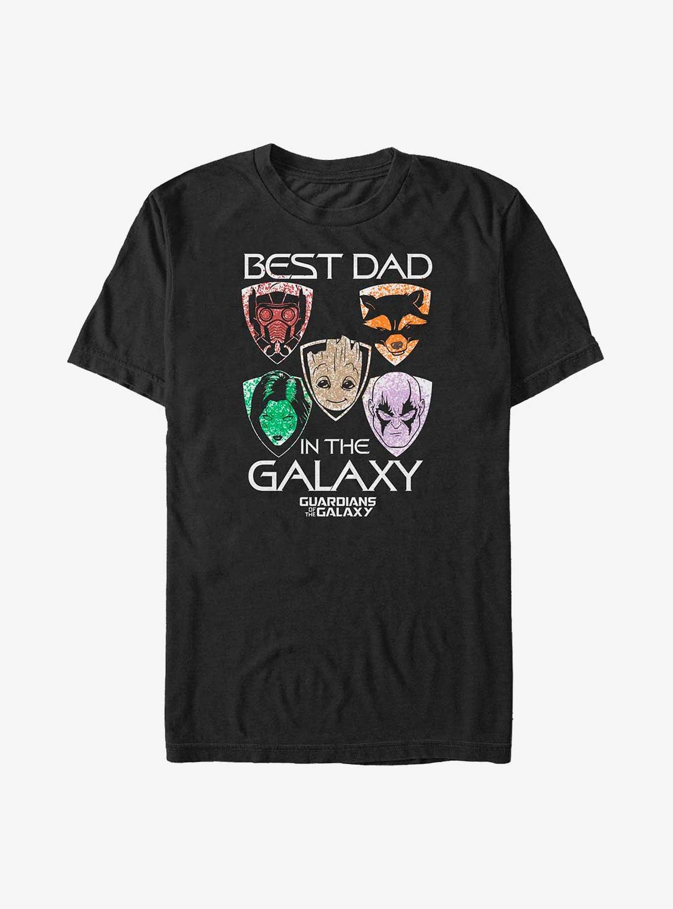 Marvel Guardians of the Galaxy Best Galaxy Dad Big & Tall T-Shirt, BLACK, hi-res