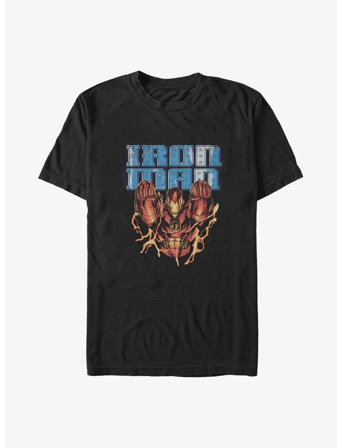 Marvel Iron Man Iron Logo Big & Tall T-Shirt, BLACK, hi-res