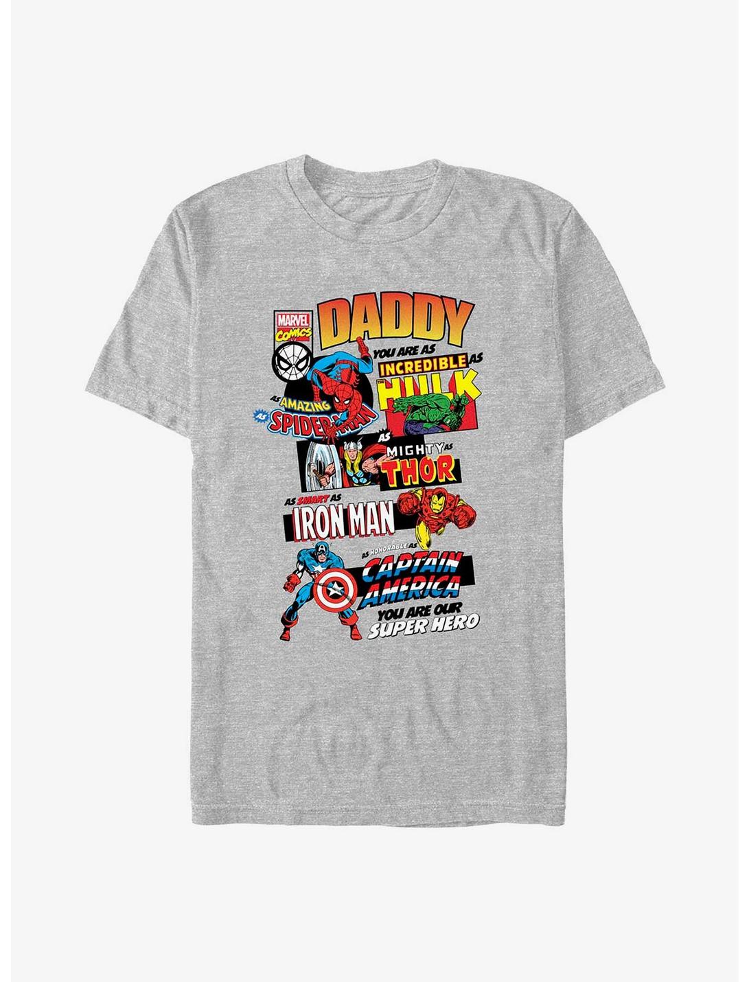 Marvel Ultimate Dad Big & Tall T-Shirt, ATH HTR, hi-res
