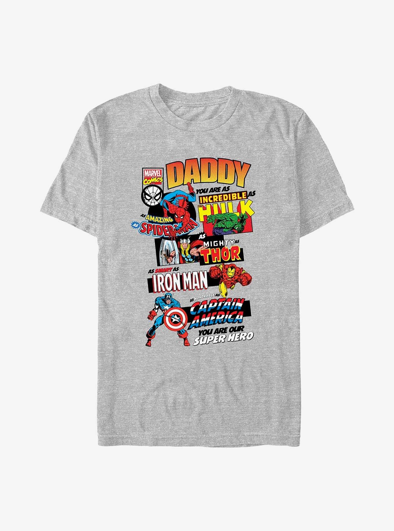Marvel Ultimate Dad Big & Tall T-Shirt, ATH HTR, hi-res