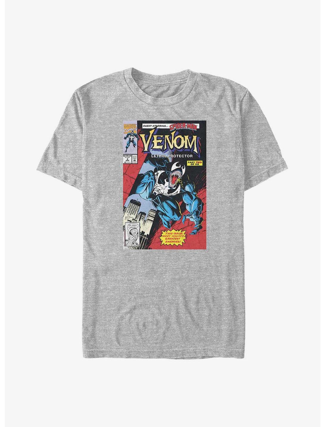 Marvel Venom Lethal Protector Comic Cover Big & Tall T-Shirt, ATH HTR, hi-res