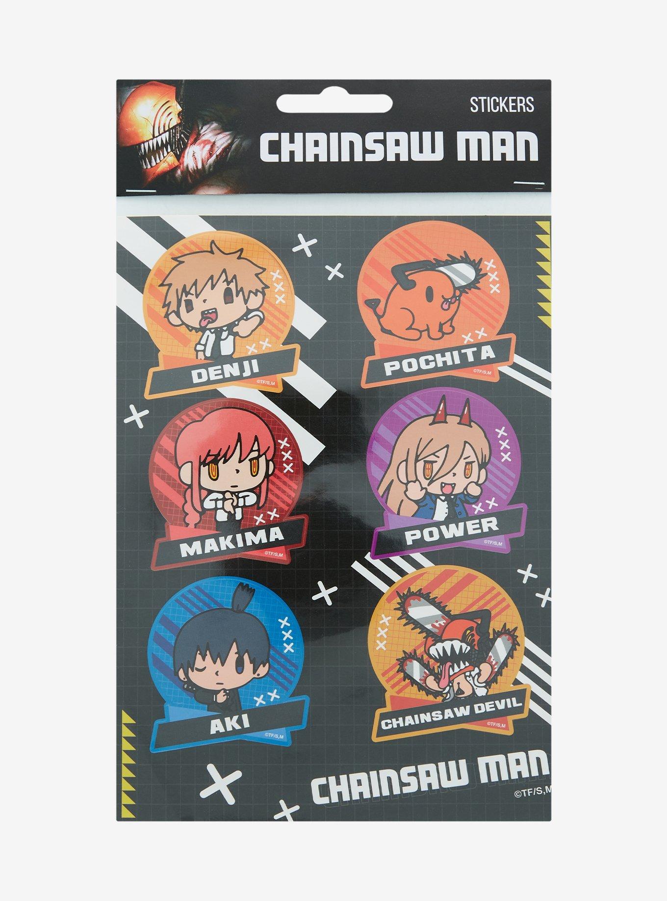 Chainsaw Man Characters Sticker Sheet, , hi-res