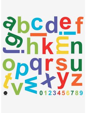 Colorful Lowercase Alphabet Giant Peel & Stick Wall Decals, , hi-res