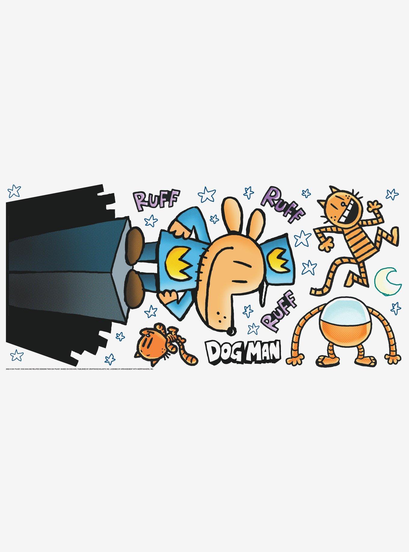 Dog Man Giant Peel & Stick Wall Decals, , hi-res