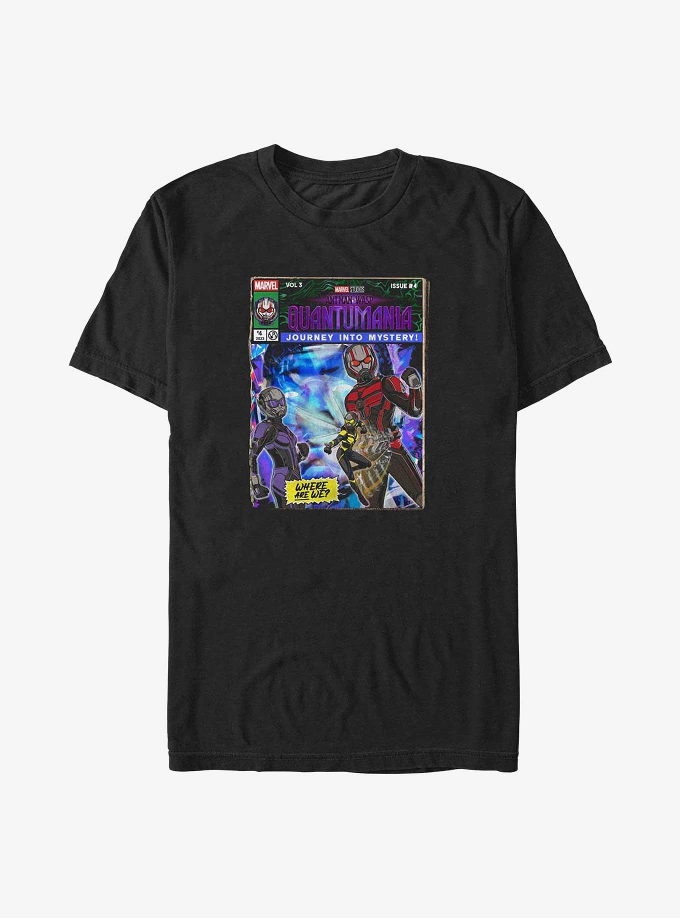 Marvel Ant-Man and the Wasp: Quantumania Journey Into Mystery Comic Cover Big & Tall T-Shirt, BLACK, hi-res