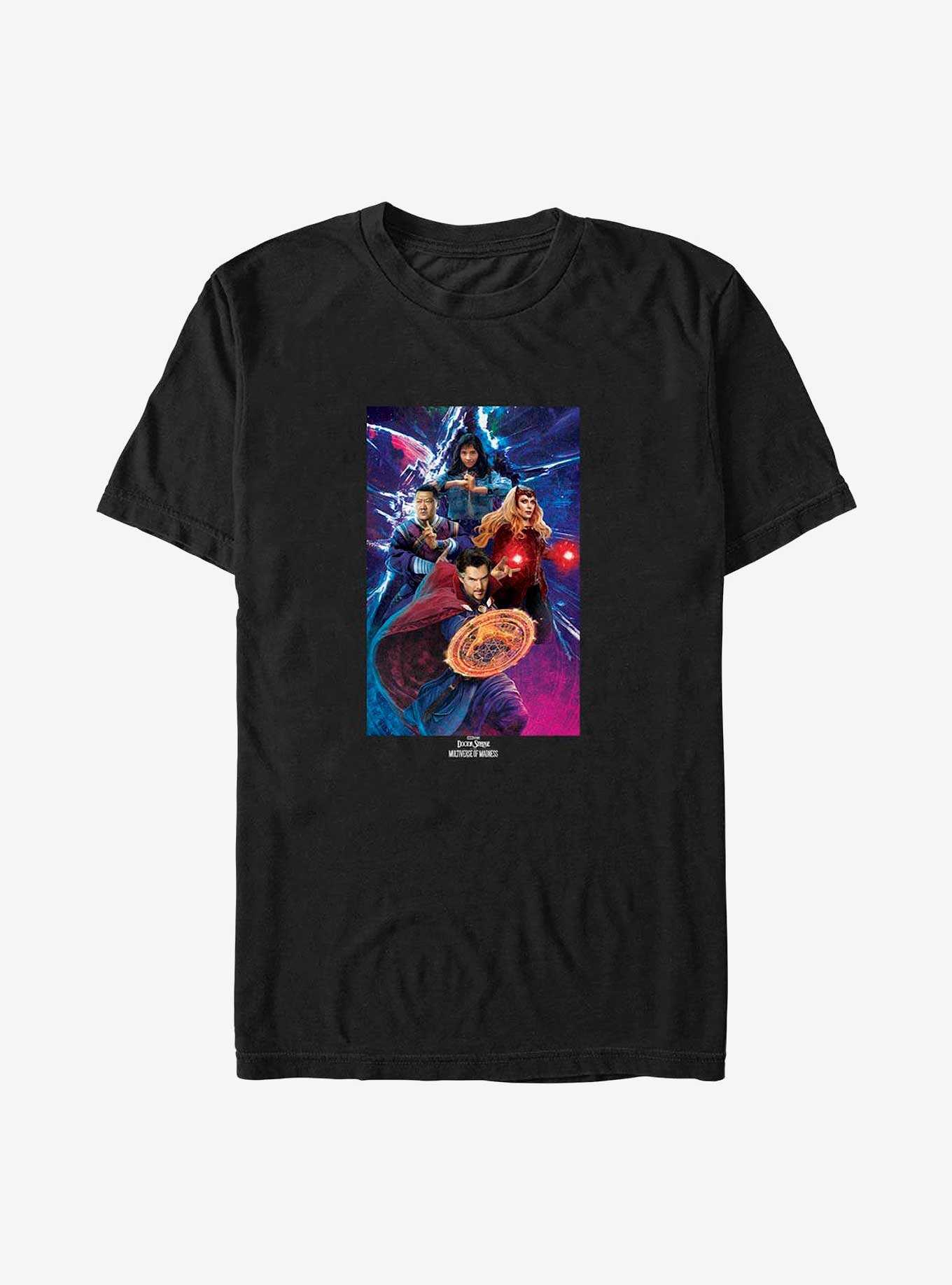 Marvel Doctor Strange in the Multiverse of Madness Group Shot Poster Big & Tall T-Shirt, , hi-res