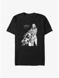 Marvel Moon Knight and Mr. Knight Line Art Duo Big & Tall T-Shirt, BLACK, hi-res