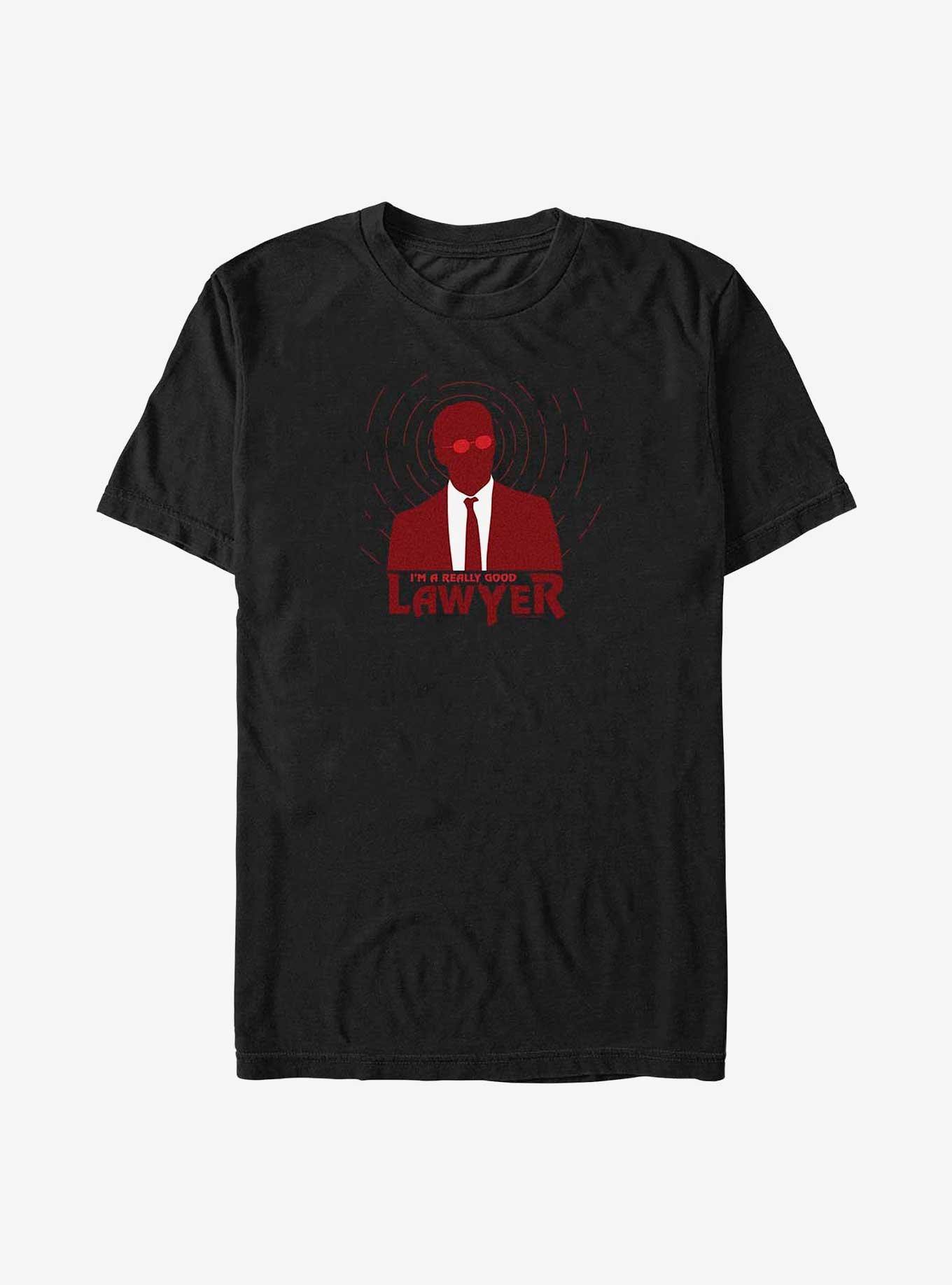 Marvel Spider-Man Matt Murdock I'm A Really Good Lawyer Big & Tall T-Shirt, BLACK, hi-res