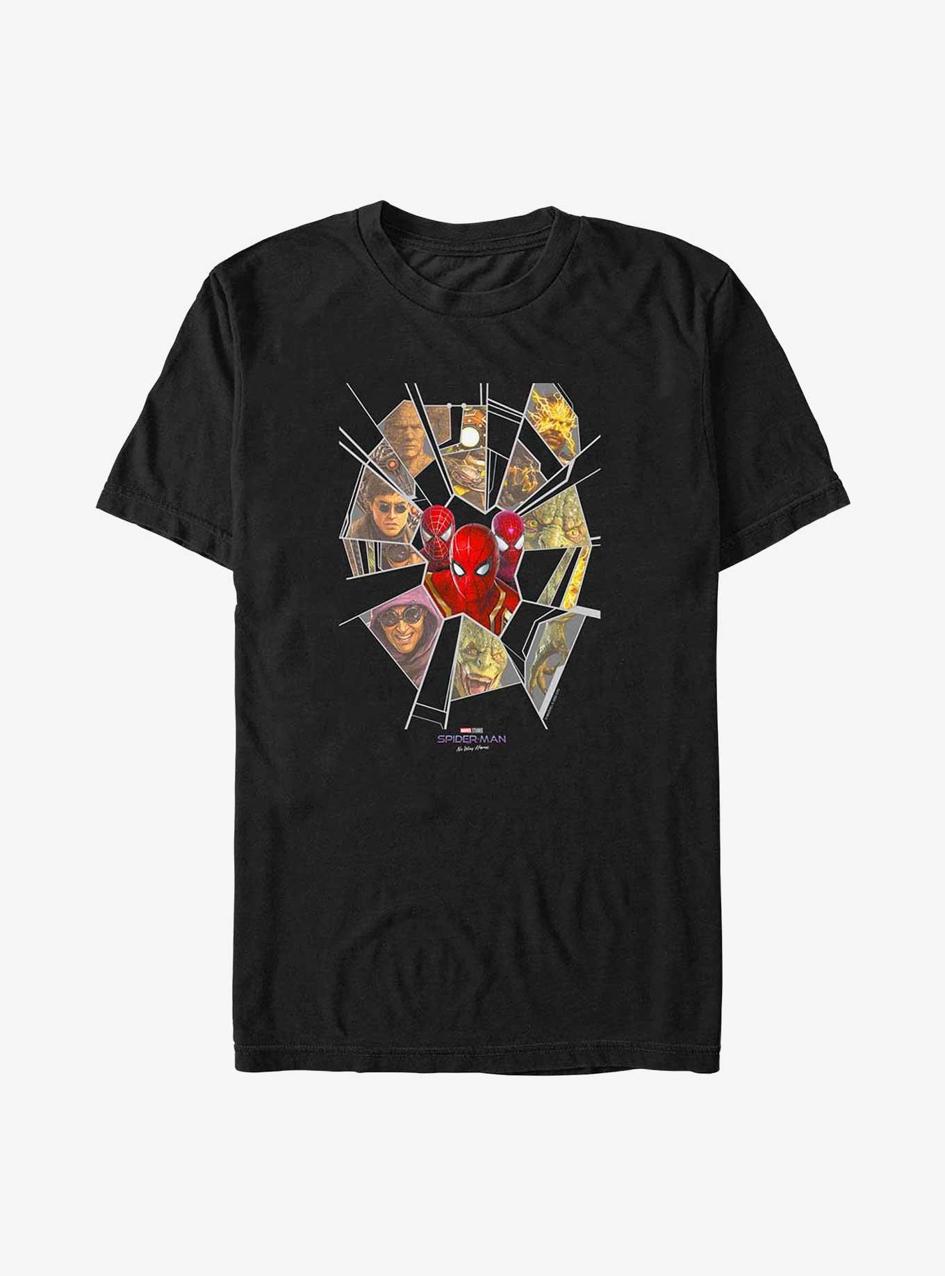 Marvel Spider-Man Web of Villains Big & Tall T-Shirt, BLACK, hi-res