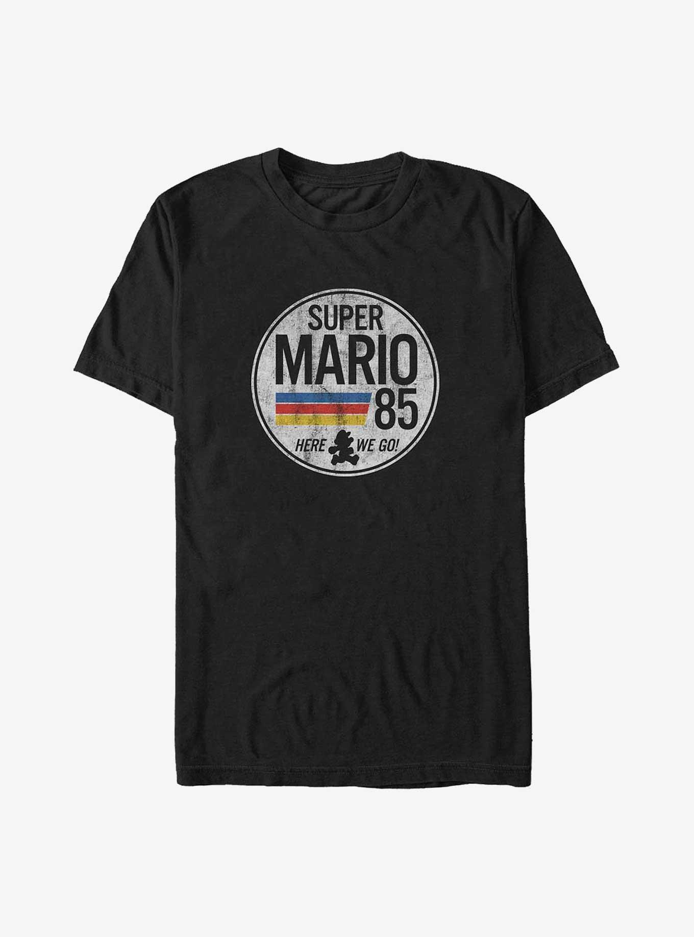 Mario '85 Here We Go Big & Tall T-Shirt, BLACK, hi-res