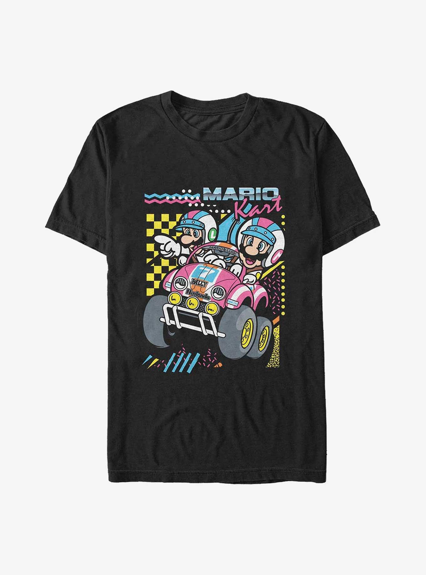 Mario Kart Dart Poster Big & Tall T-Shirt, BLACK, hi-res