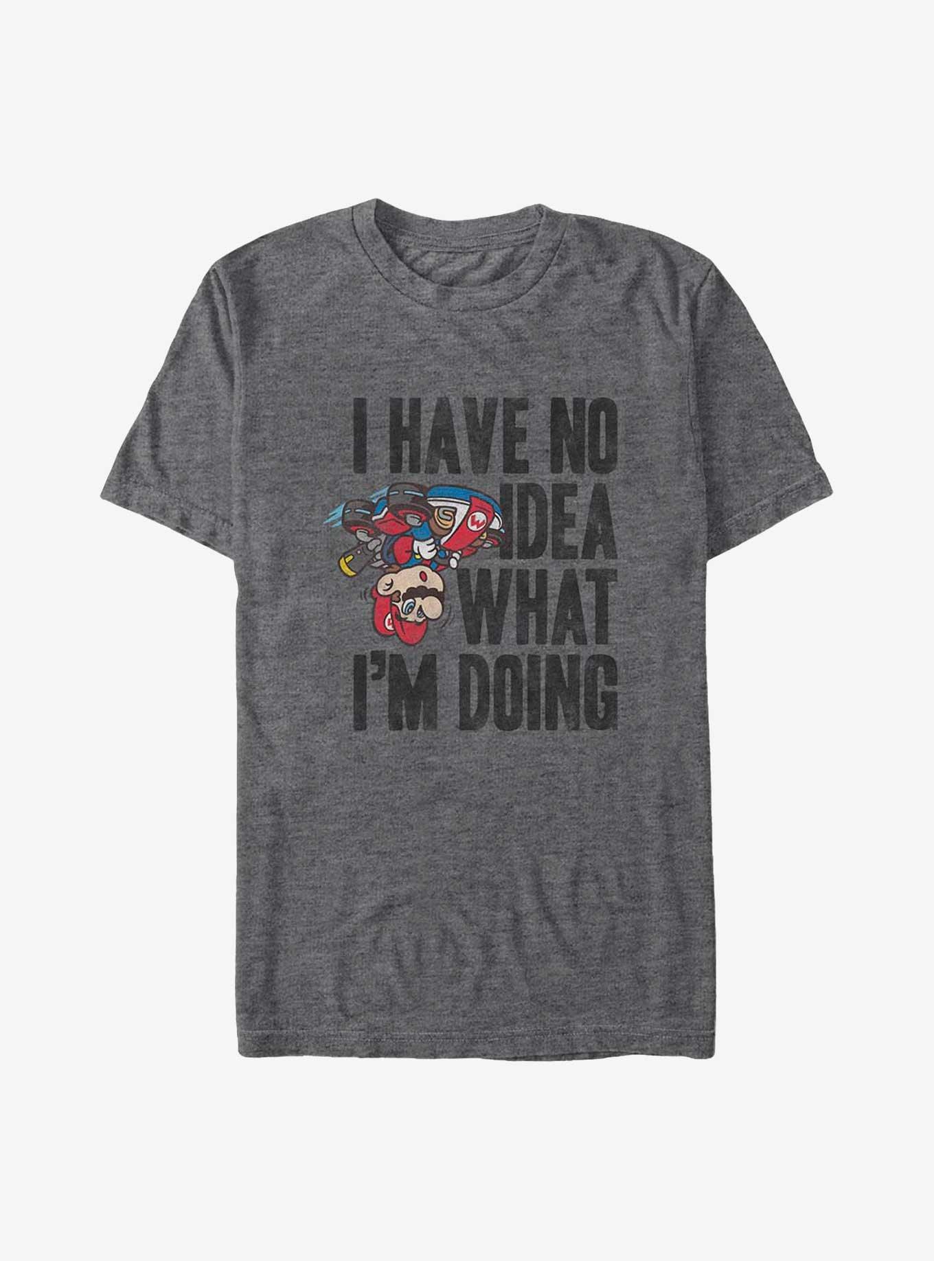 Mario Kart I Have No Idea What I'm Doing Big & Tall T-Shirt, CHAR HTR, hi-res