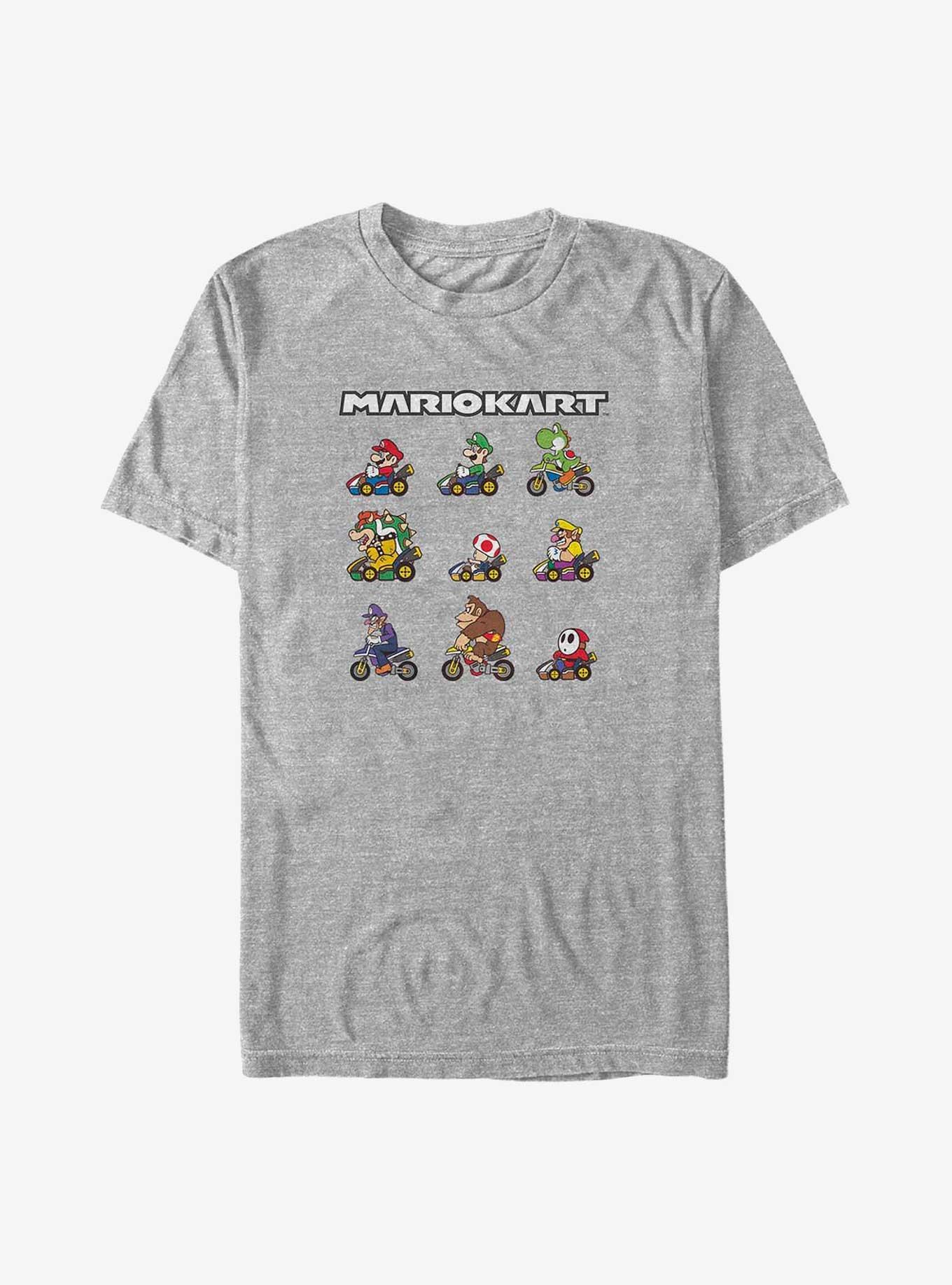 Mario Kart Team Line Up Big & Tall T-Shirt, ATH HTR, hi-res