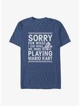 Mario Sorry For What I Said Mario Kart Big & Tall T-Shirt, NAVY HTR, hi-res