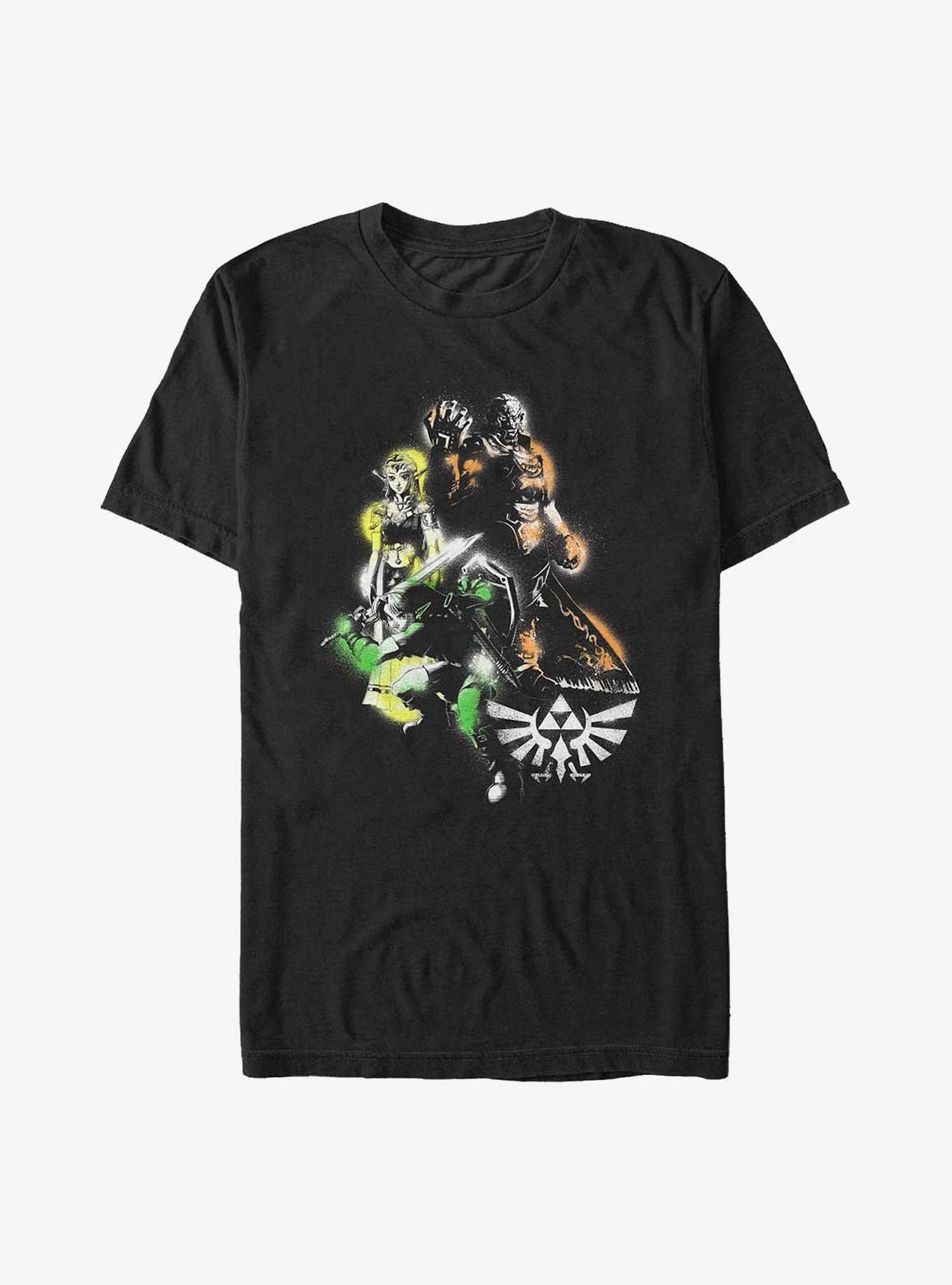 Nintendo All Linked Up Big & Tall T-Shirt, BLACK, hi-res