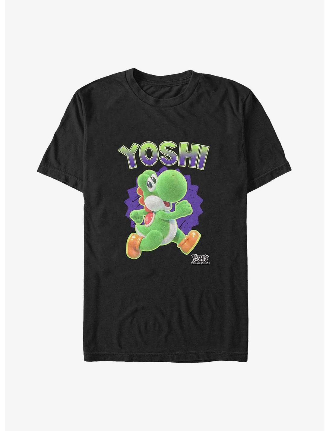 Nintendo Yoshi Fuzzy Yoshi Big & Tall T-Shirt, BLACK, hi-res