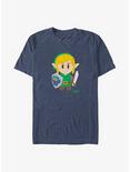 The Legend of Zelda Chibi Link Big & Tall T-Shirt, NAVY HTR, hi-res