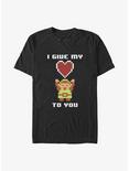 The Legend of Zelda Link I Give My Heart To You Big & Tall T-Shirt, BLACK, hi-res