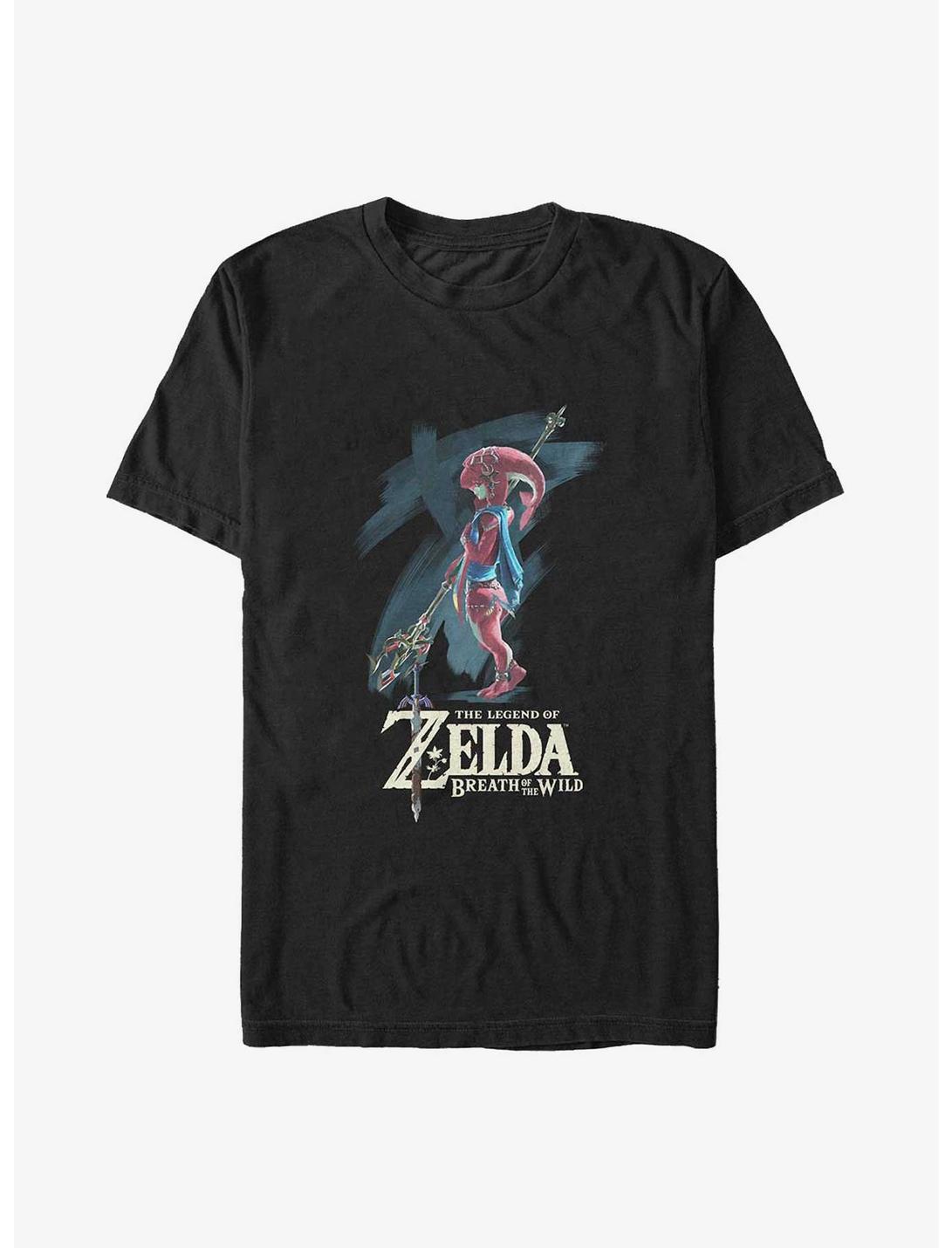 The Legend of Zelda Princess Mipha Portrait Big & Tall T-Shirt, BLACK, hi-res