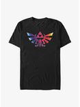 The Legend of Zelda Rainbow Hyrule Big & Tall T-Shirt, BLACK, hi-res