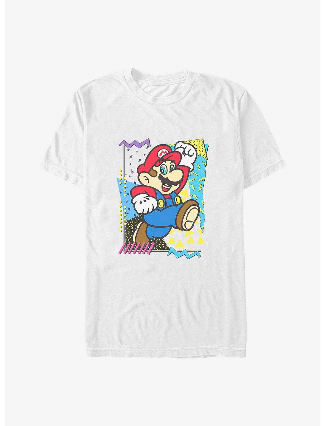 Mario 90's Design Big & Tall T-Shirt, WHITE, hi-res
