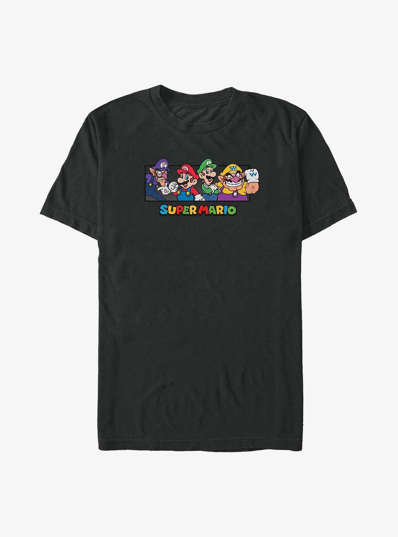 Mario All The Bros Big & Tall T-Shirt, BLACK, hi-res