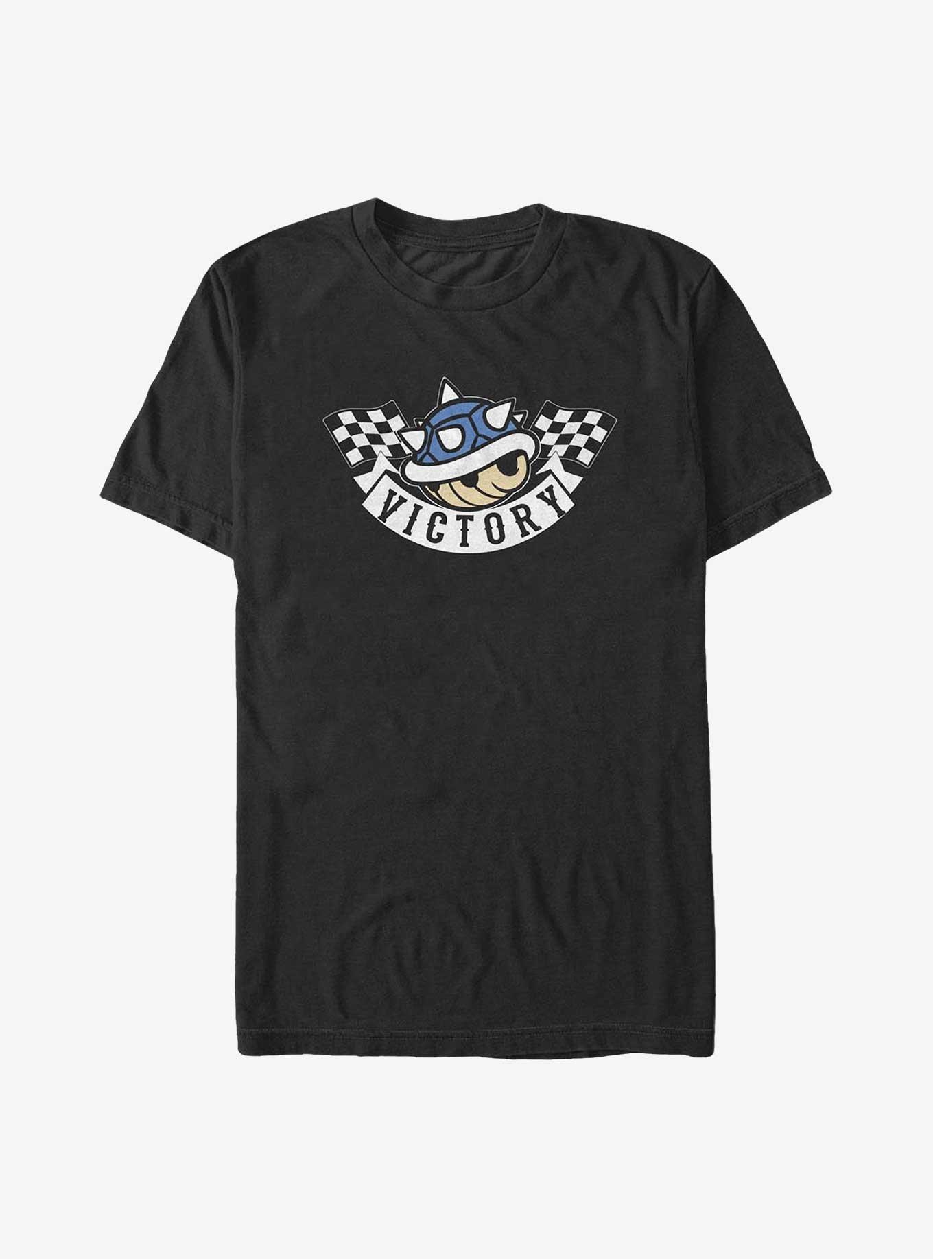 Mario Blue Victory Big & Tall T-Shirt, BLACK, hi-res