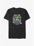 Mario Bros Luigi and Mario High Five Big & Tall T-Shirt, BLACK, hi-res