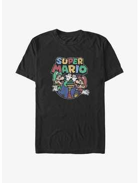Mario Bros Luigi and Mario High Five Big & Tall T-Shirt, , hi-res