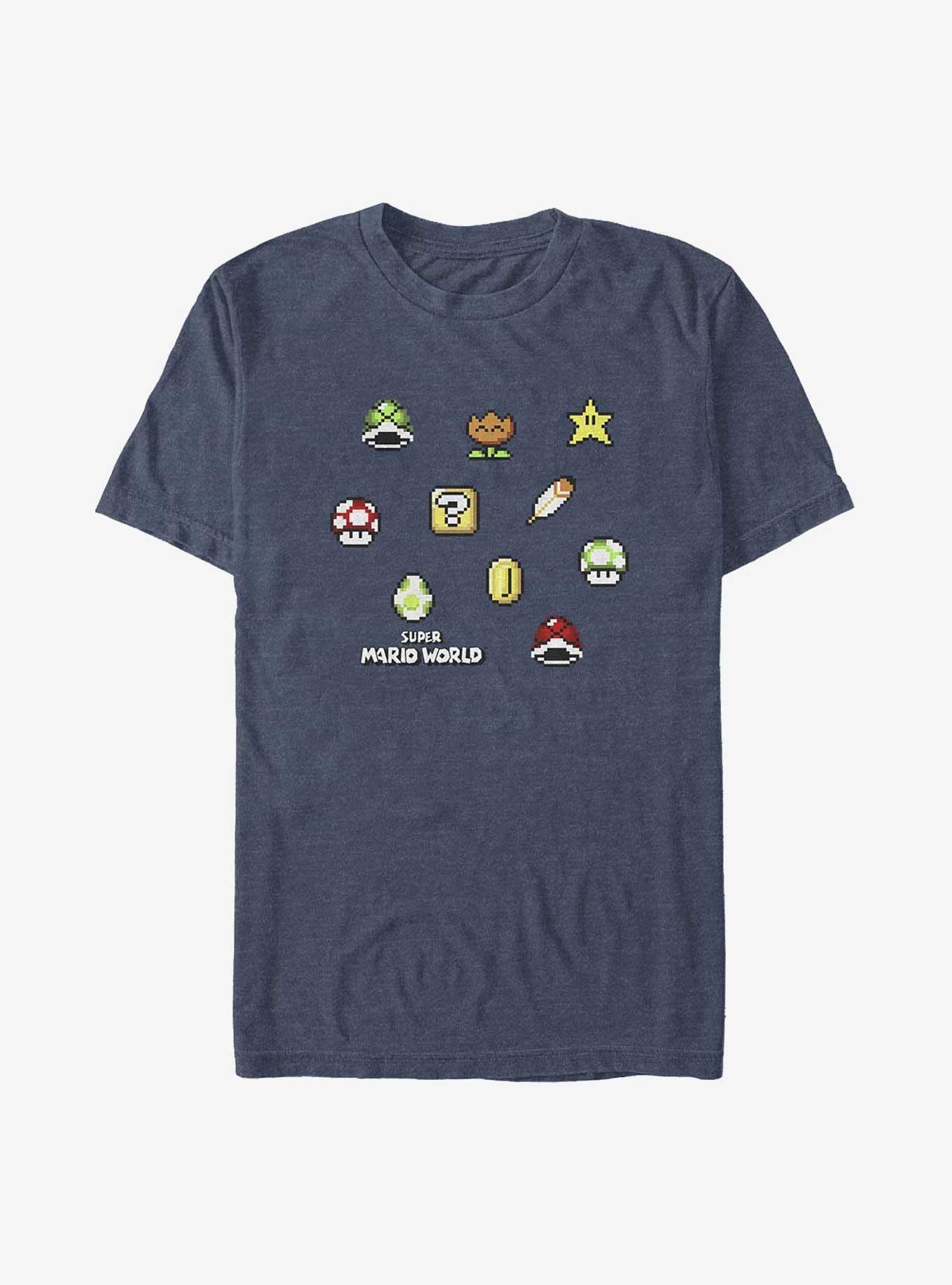 Mario Scattered Items Big & Tall T-Shirt, , hi-res