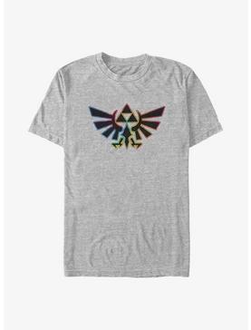 The Legend of Zelda Rainbow Outline Hyrule Crest Big & Tall T-Shirt, , hi-res