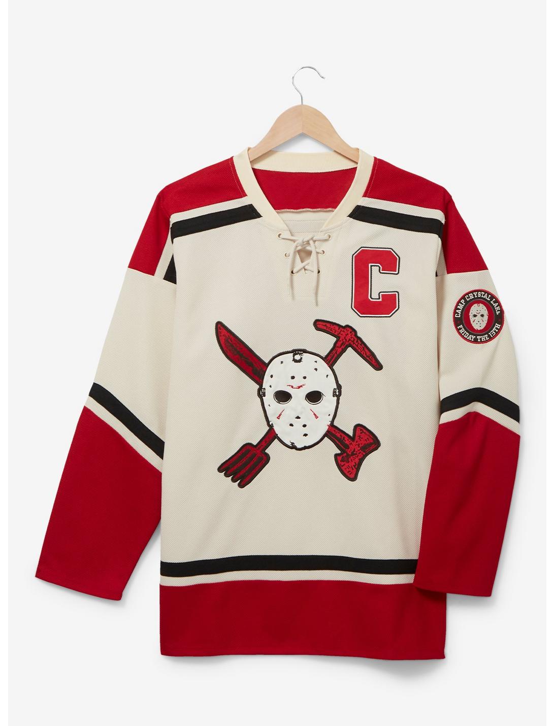 Friday the 13th Jason Voorhees Hockey Jersey - BoxLunch Exclusive, RED, hi-res