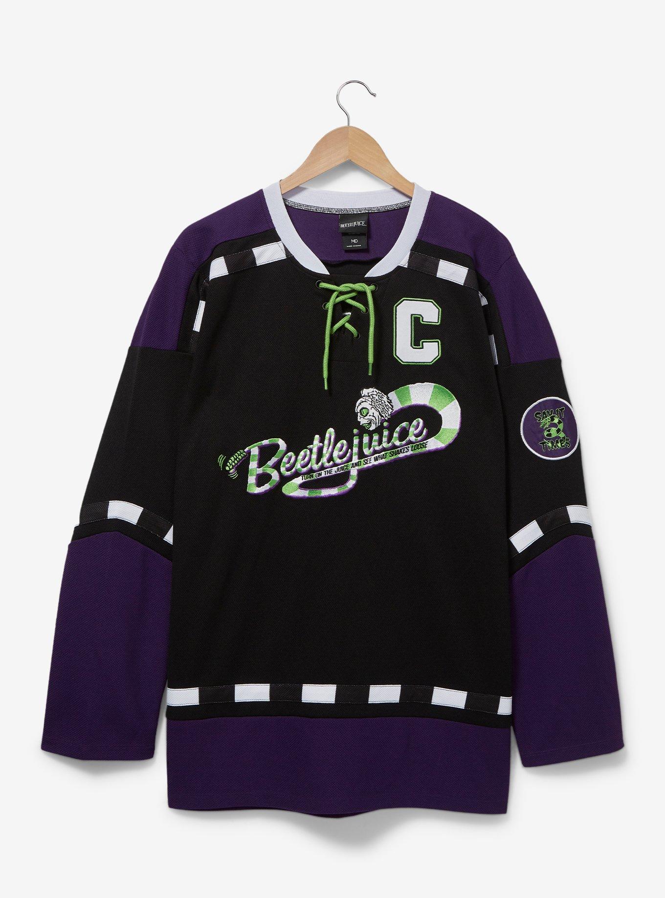 Batman Logo Mens Unisex Hockey Jersey, Available Sm to 3x